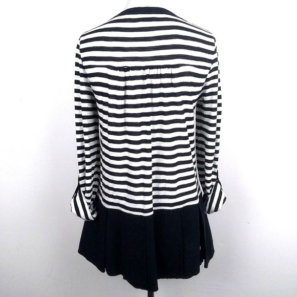 Anthropologie Postmark Striped Peplum Tunic | Sz S - Picture 4 of 5